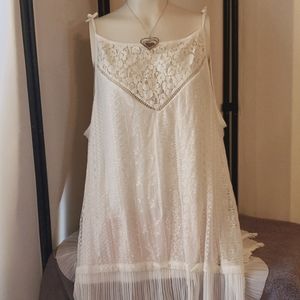 Loralette Lace over silky cami one piece size 3xl